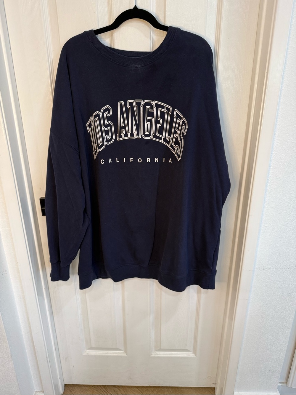 Los Angeles California Graphic Sweatshirt Navy XXL Oversized